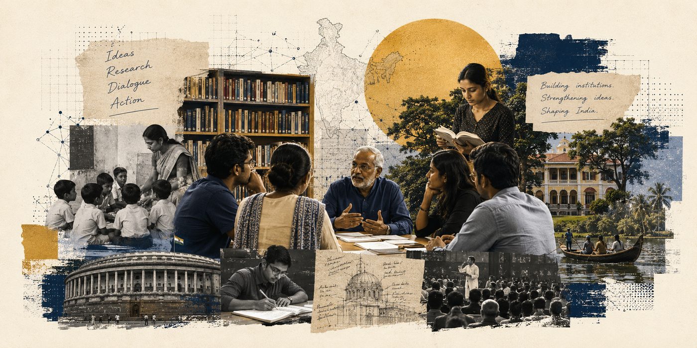 Ideas, research, dialogue, action â€” building institutions, shaping India